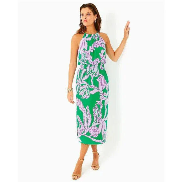 NWOT Lilly Pulitzer Gracelyn halter midi dress - Picture 10 of 16